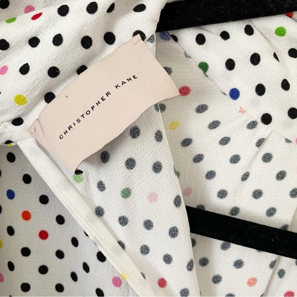 NWOT CHRISTOPHER KANE
Polka Dot Tie Neck Dress - White size 12 - Picture 16 of 16